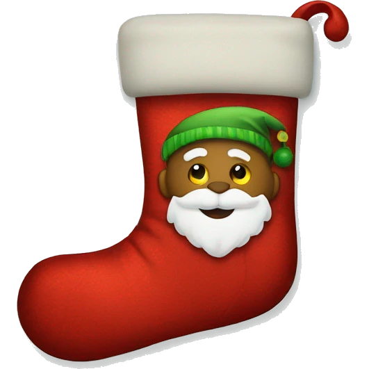 Christmas stocking emoji
