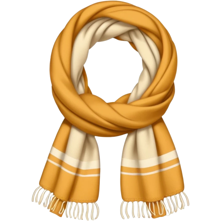 شال گردن کرمی emoji