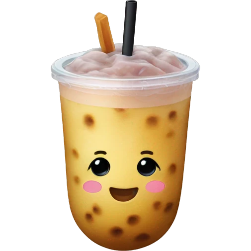 Potato with a bubble tea emoji