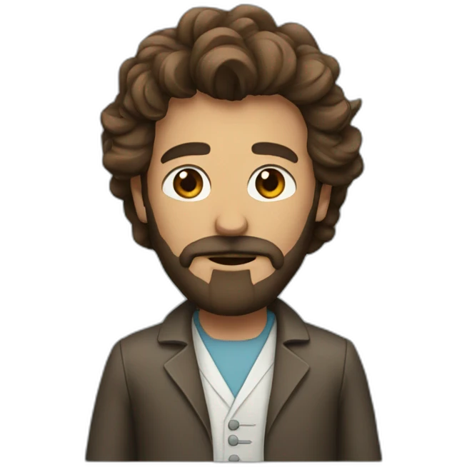 the doctor with the brown beard emoji