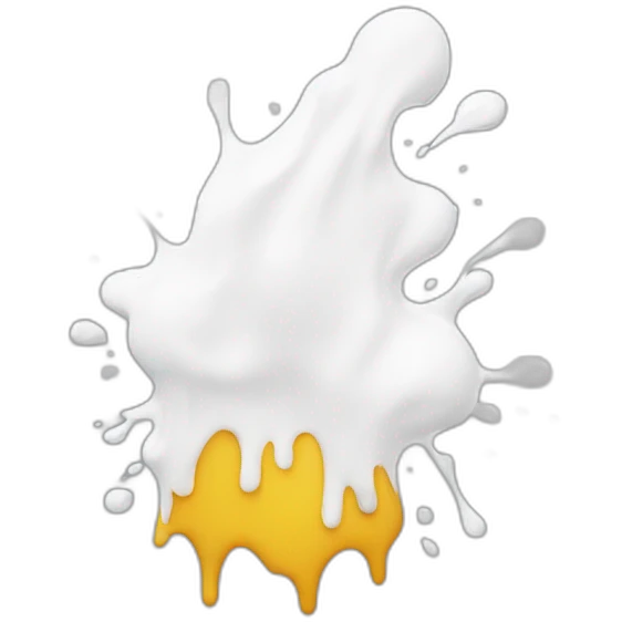 white paint splash emoji