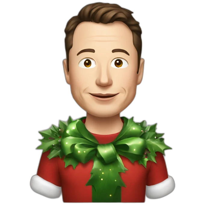 christmas elon musk emoji