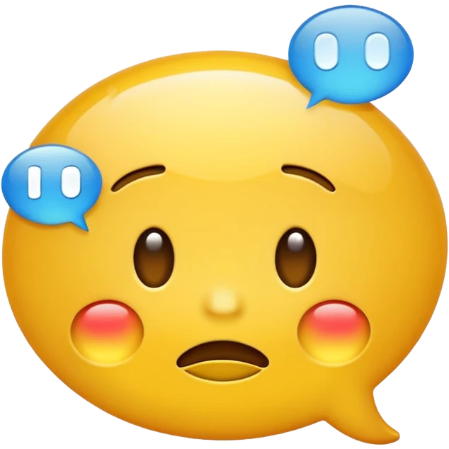 confused emoji in chat bubbles emoji
