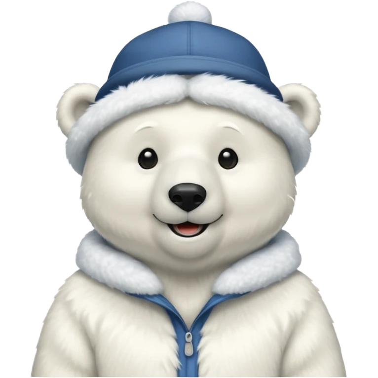 polar bar with hat emoji