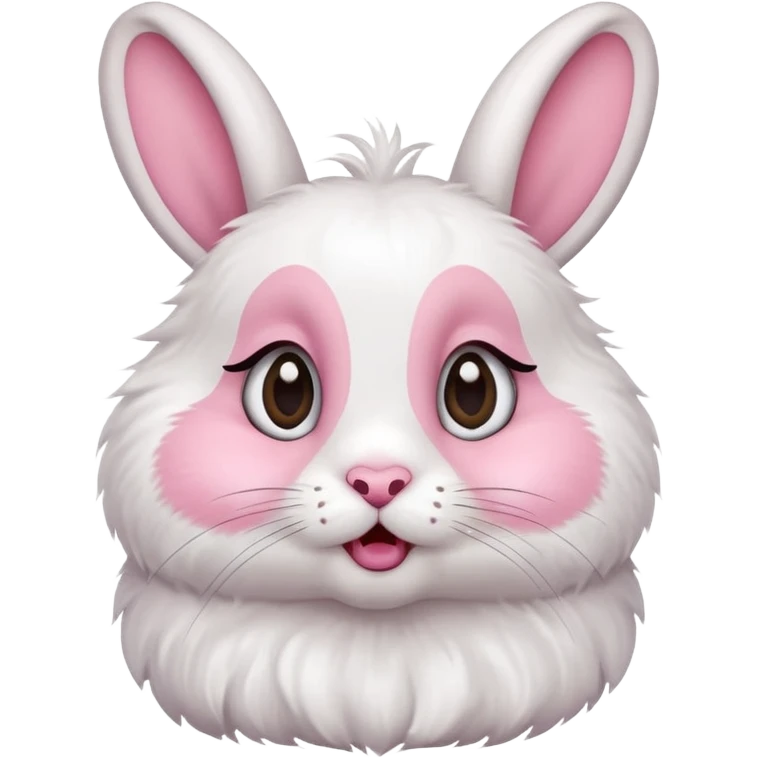 A cute and funny rabbit emoji