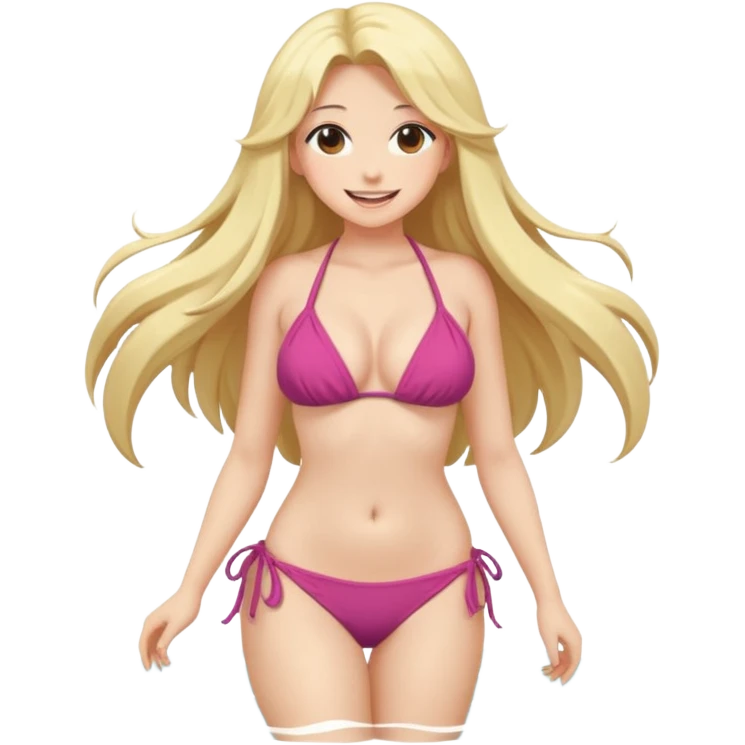 Nakid anime woman full body sexy with big boobies emoji