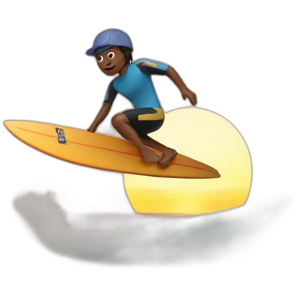 sunset surfing emoji