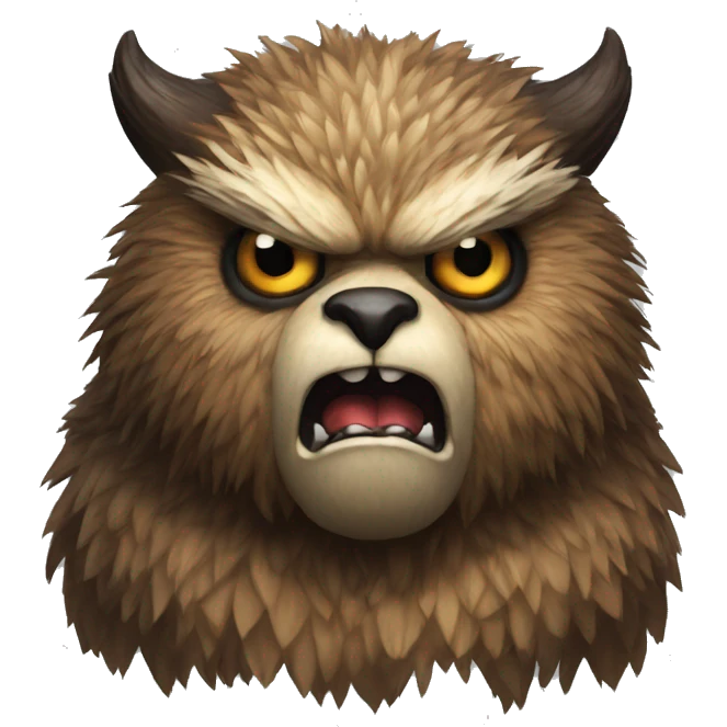 angry owlbear from Dungeons & Dragons super realistic emoji