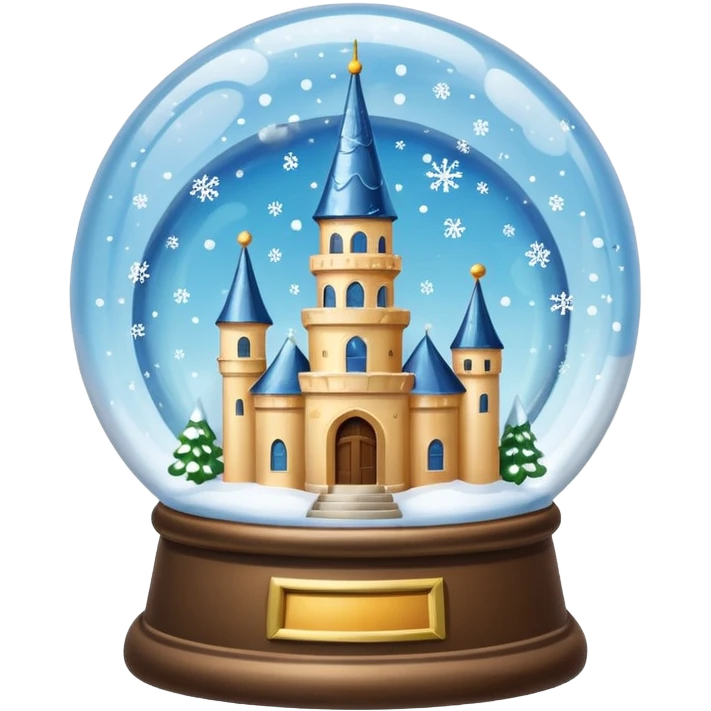 snow-globe, tower inside emoji