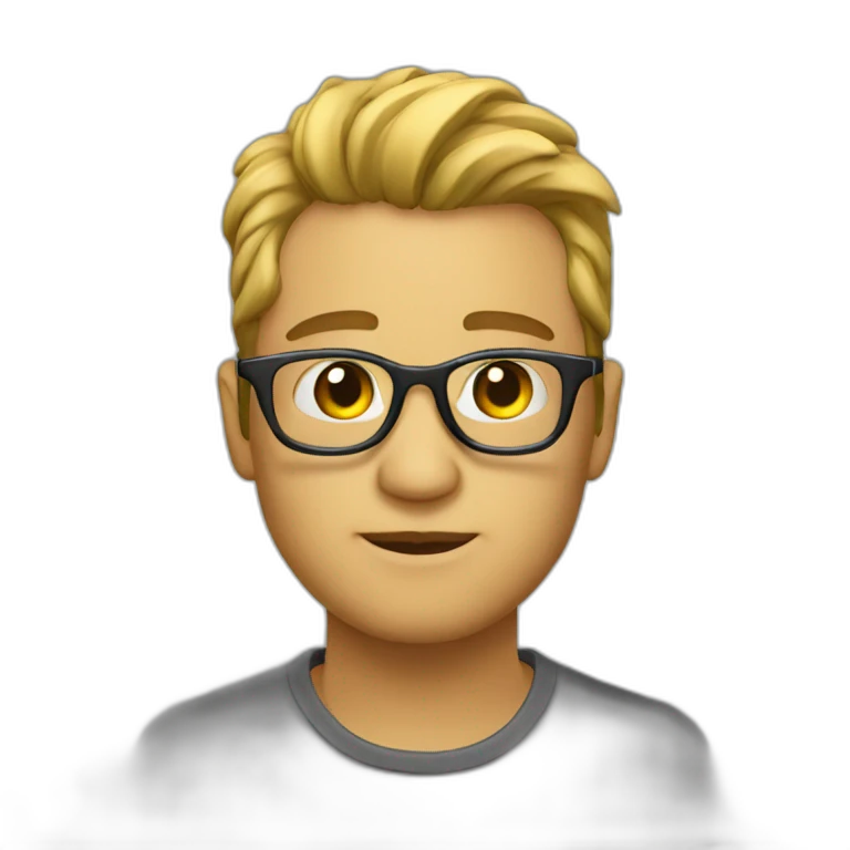 con lentes emoji