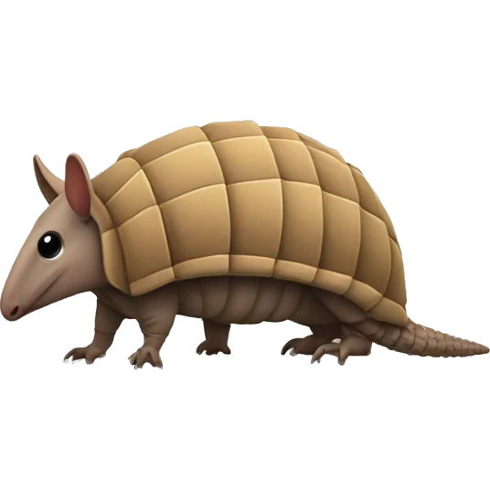 armadillo doing the griddy emoji