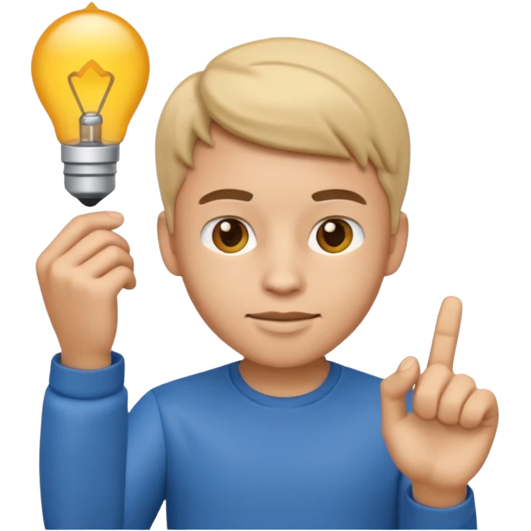 3D imoji of Young man who is graphics design emoji