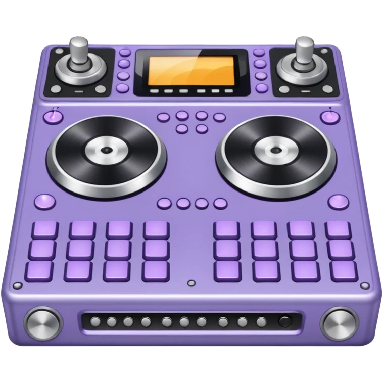 a lavender colored dj deck emoji