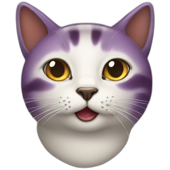 Cat eggplant emoji