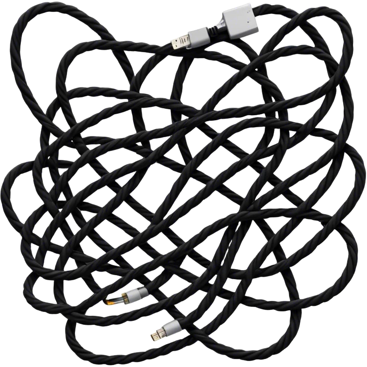 cables in a beautiful pattern emoji