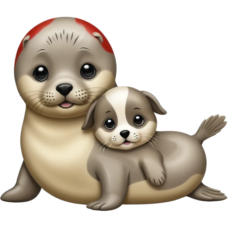 Seal and puppy emoji
