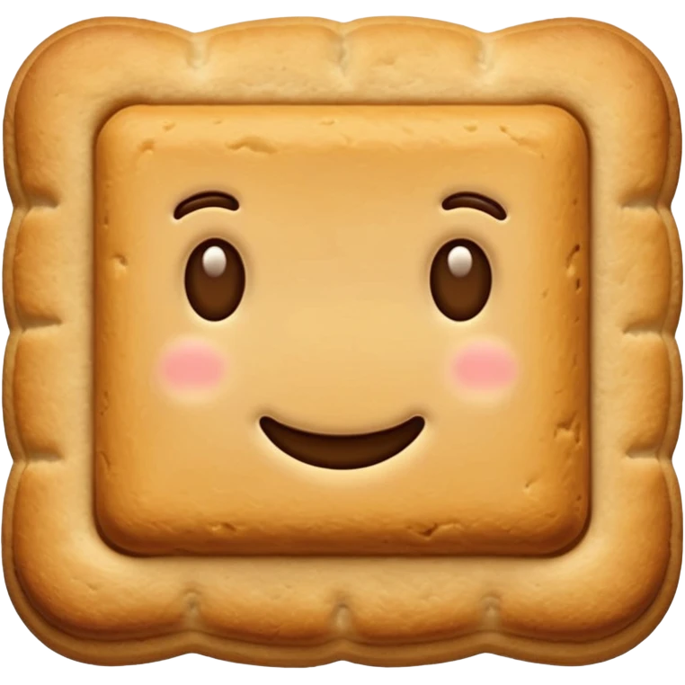 rectangular biscuit cookie emoji