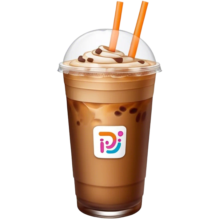Iced coffee Dunkin’ Donuts  emoji