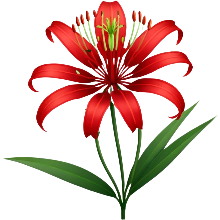 Make me an emoji for red spider lily emoji