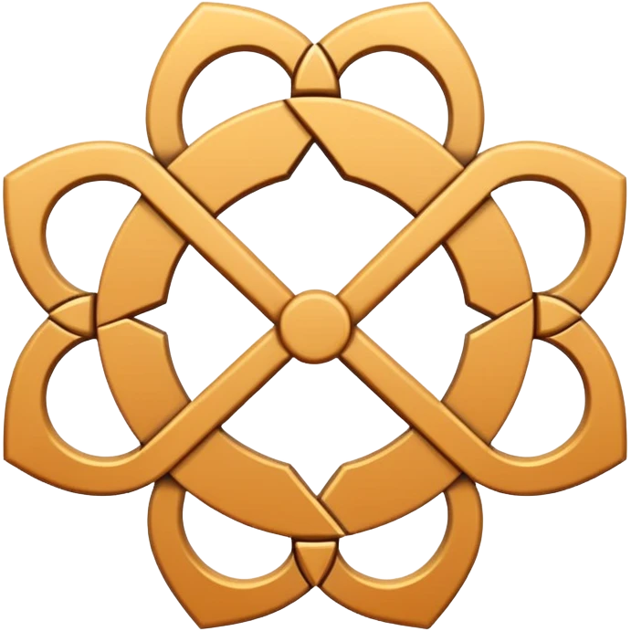 plain chakana symbol with no texture emoji