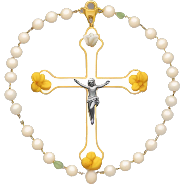 Make me a beautiful rosary emoji