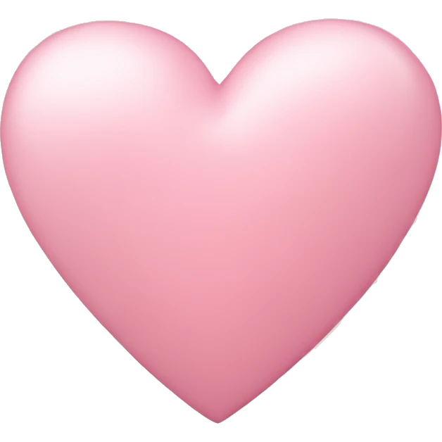 light pink heart emoji