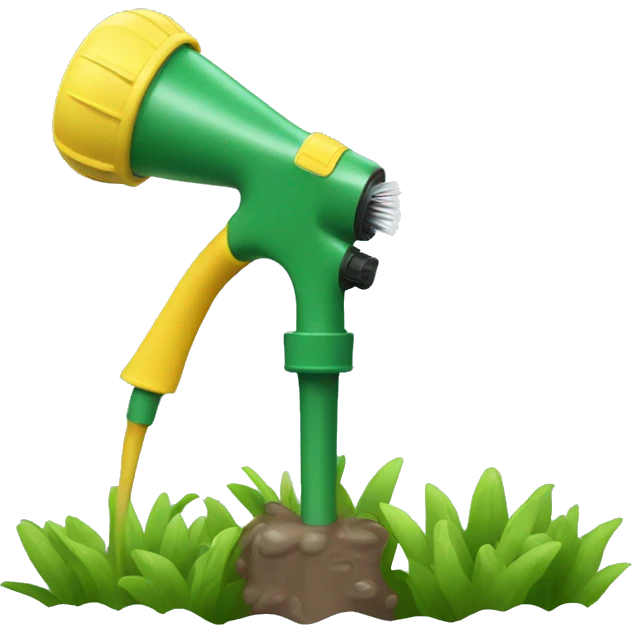 Garden sprinkler spraying  emoji