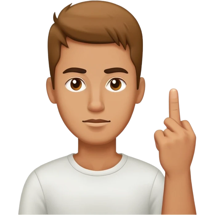guy with middle finger  emoji