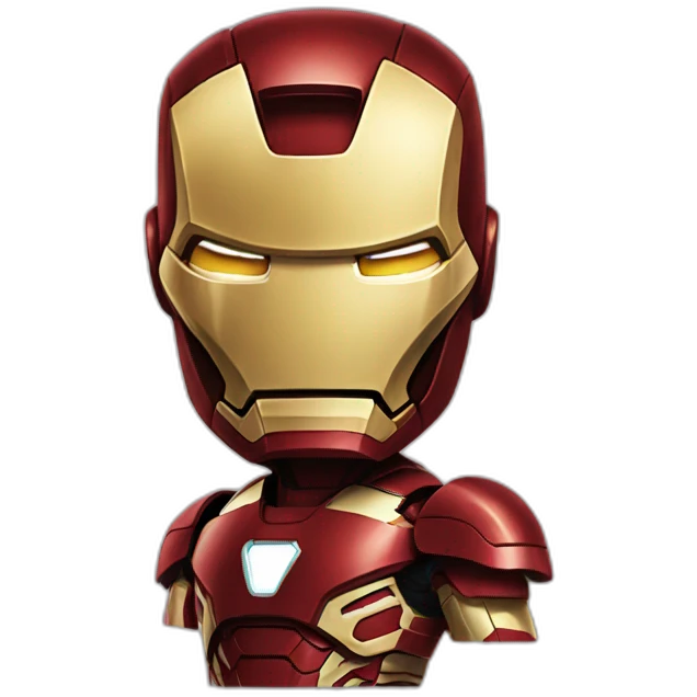 Iron man with anger reaction  emoji