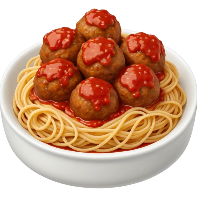 Pasta with meatballs emoji