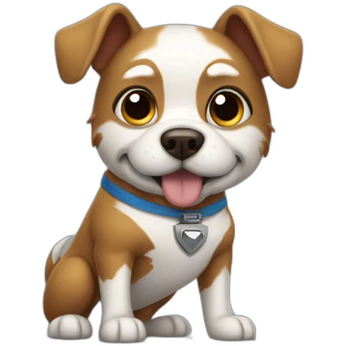 superhero dog emoji