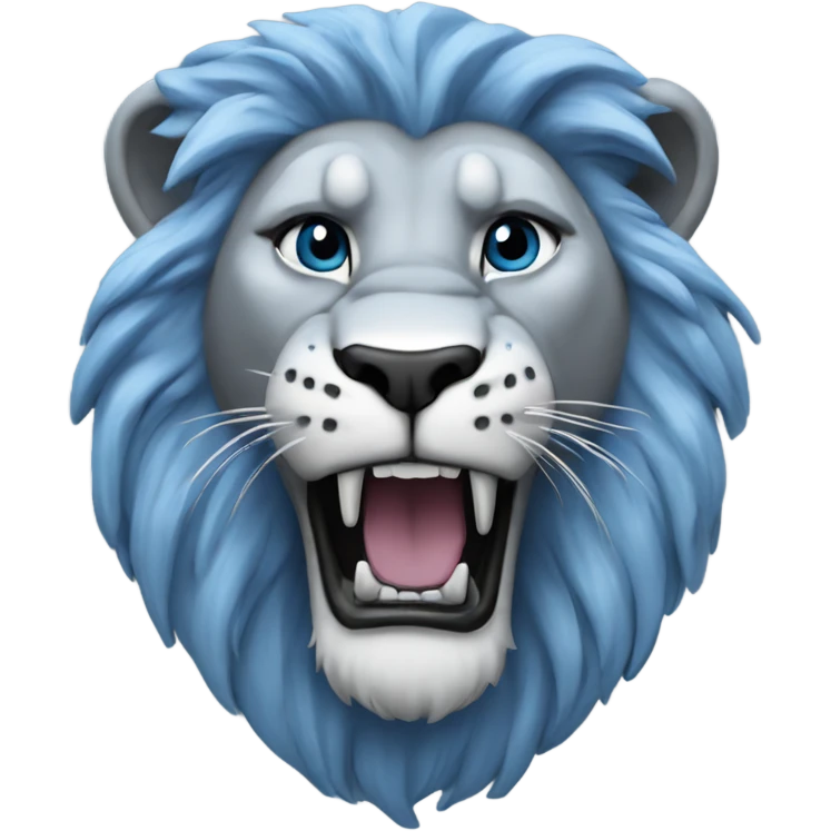 Blue lion (Detroit lions) emoji
