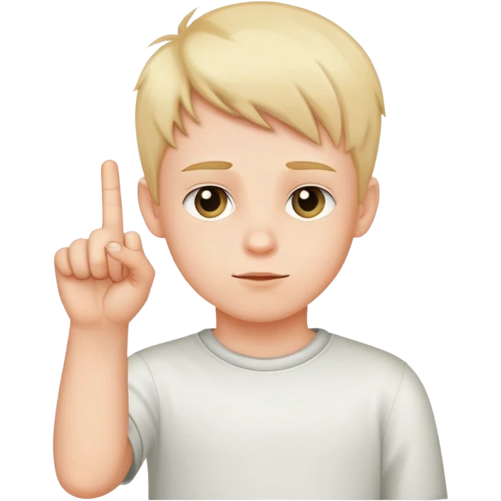 boy sticking up the middle finger  emoji