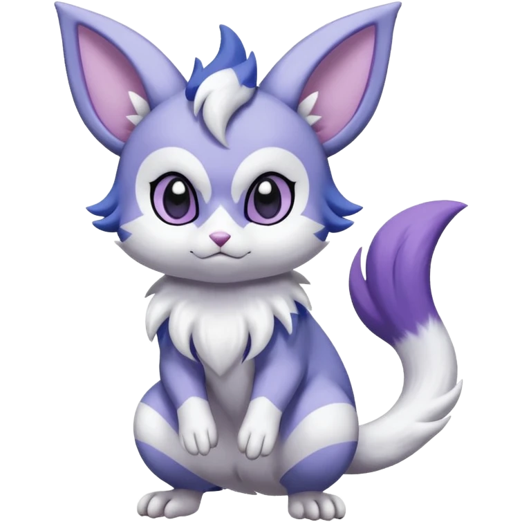 Shiny Furret-Absol-Meowstic-Mienshao-Espeon-Hybrid (Full body) emoji