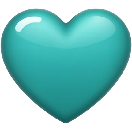Teal heart emoji