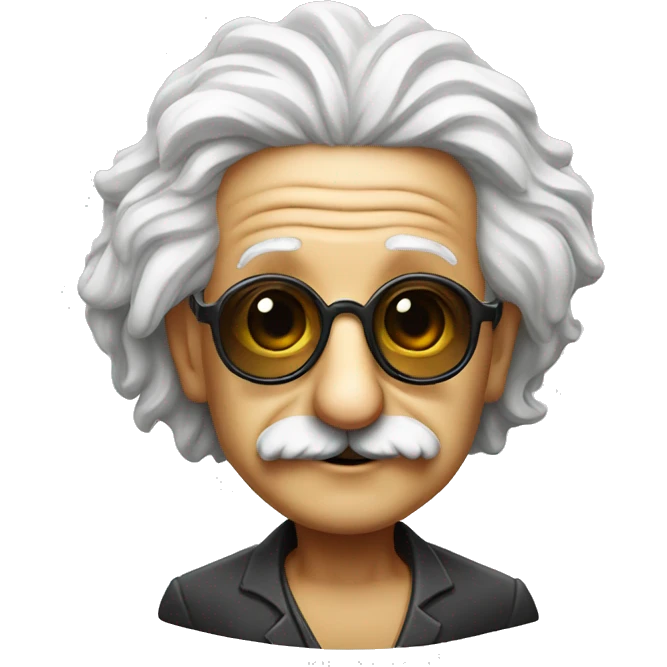 albert einstein sun glasses emoji