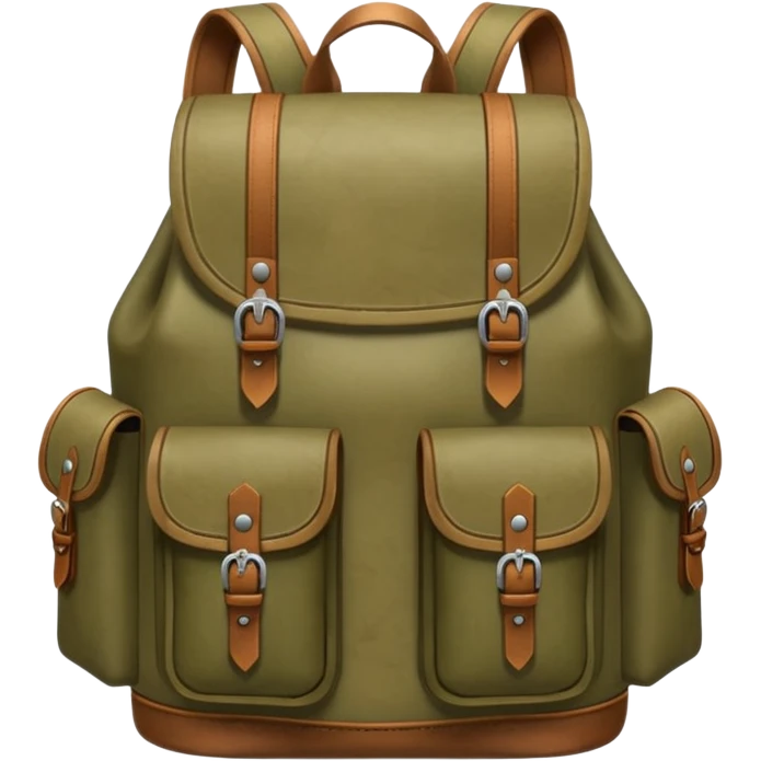 khaki medieval backpack emoji