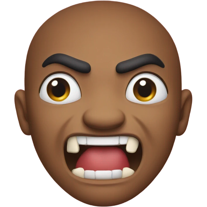 Red Cane Corse snarling emoji