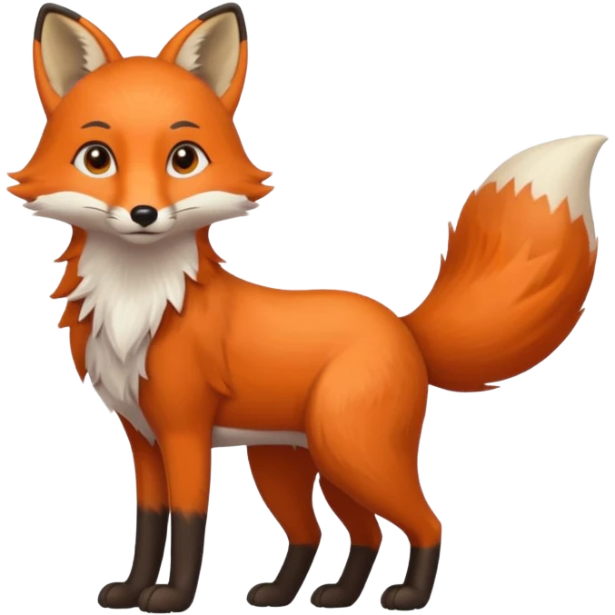  Volpe animale di lato emoji