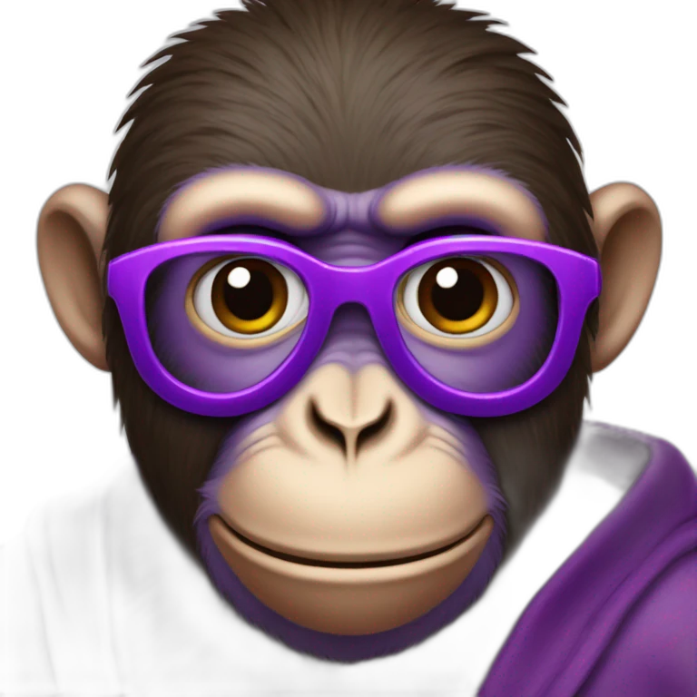 purple incognito monkey emoji