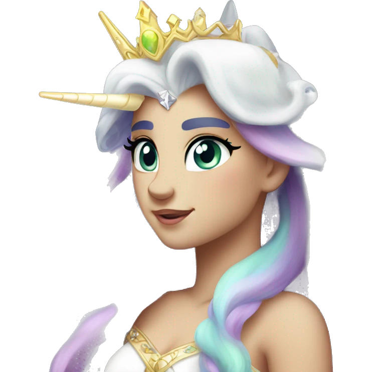 Draw princess celestia mlp emoji