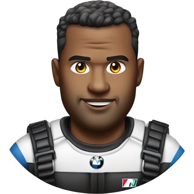 big man at bmw m5 emoji