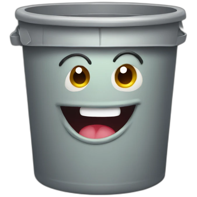 worm trashcan emoji