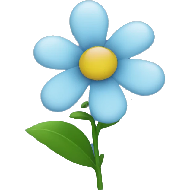 A right tik on a blue colour round flower emoji