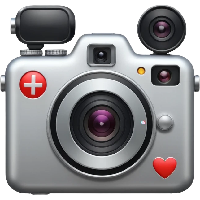 camera with a play symbol and a plus sign emoji