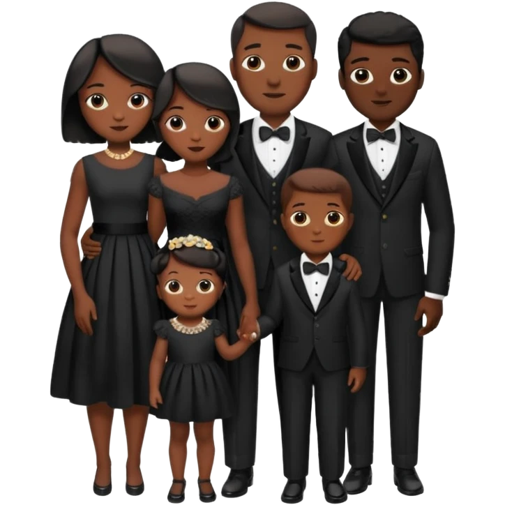 A fam of 7 mom dad big bro big sis middle sis and 2 baby we r black skin coulor and we r fine and baddies emoji