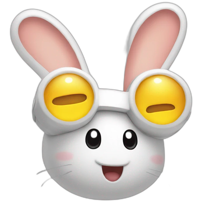 Rabbid and sun emoji