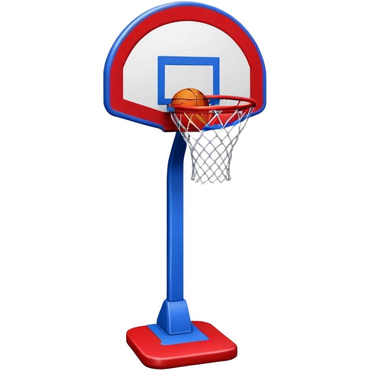 basketball stand (#00A3E0) and red (#F9423A) emoji