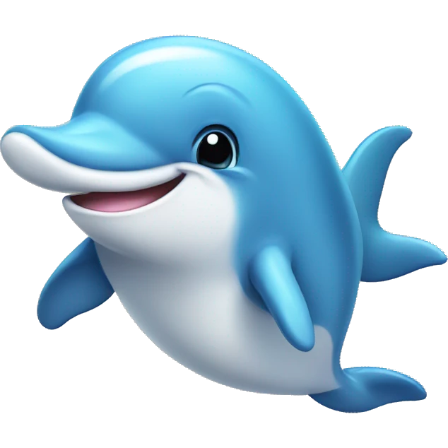 Cute dolphin emoji
