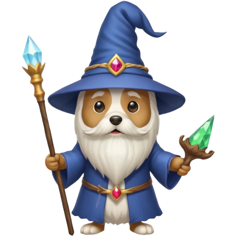 Dog wizard emoji